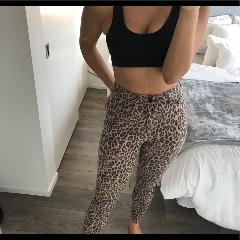 Cheetah Skinny Pants